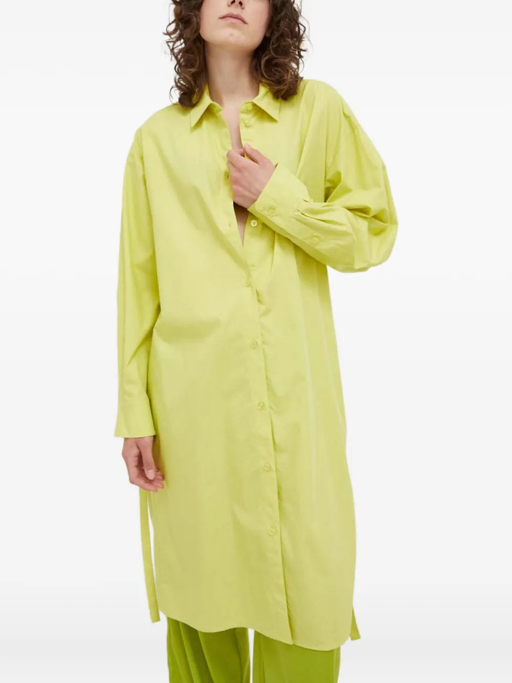 Samsoe Samsoe Buttoned Tie Shirt Dress