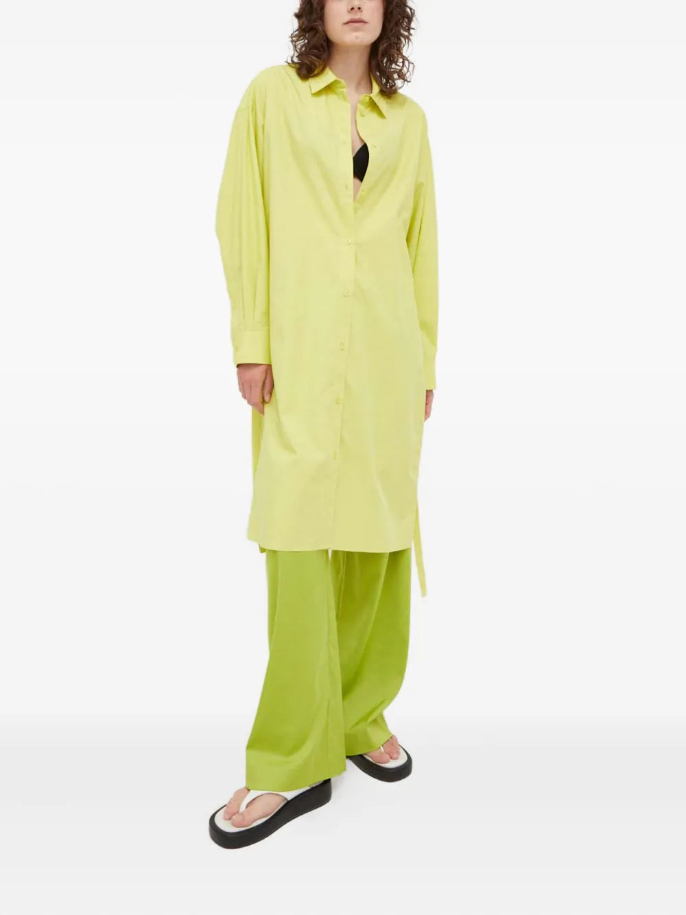 Samsoe Samsoe Buttoned Tie Shirt Dress