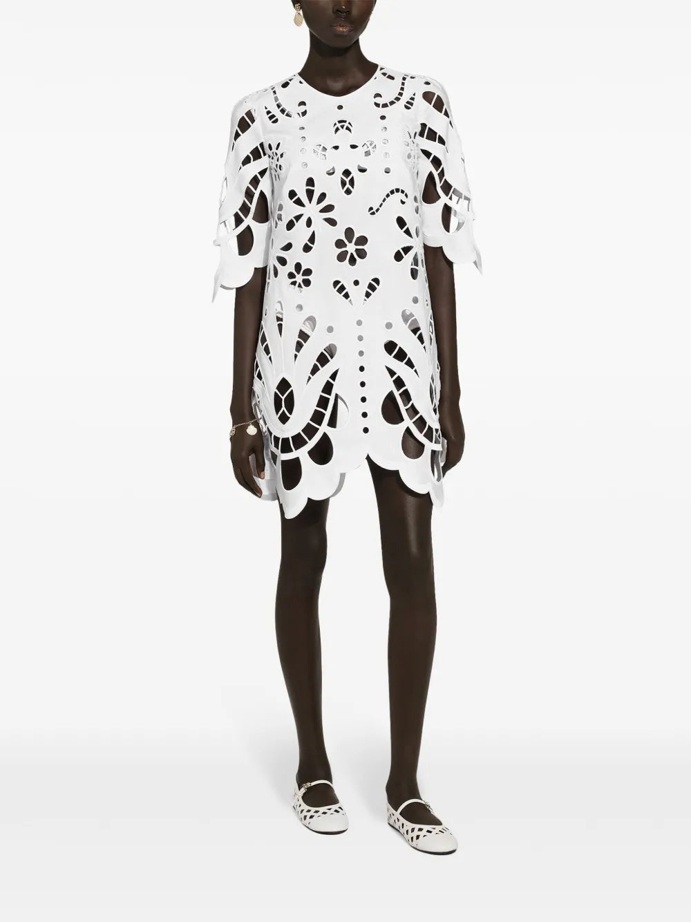 Dolce Gabbana Cut Out Shift Minidress