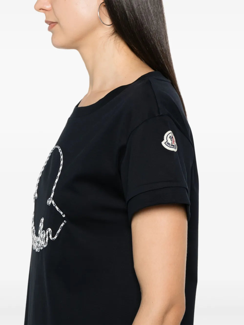 Moncler Corded Logo Cotton Mini Dress