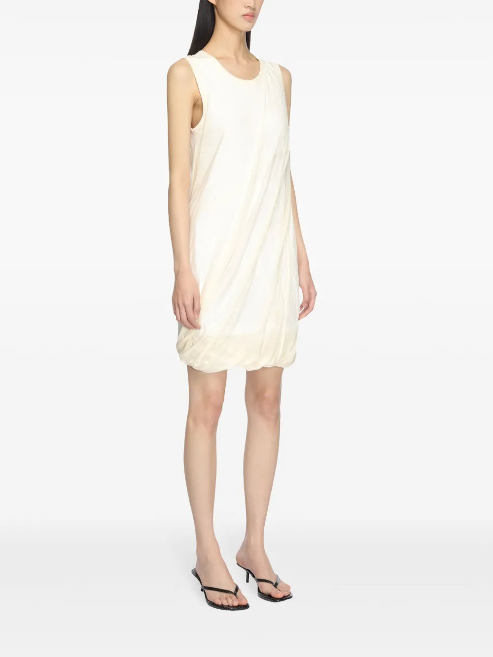 Helmut Lang Bubble Sheer Overlay Dress