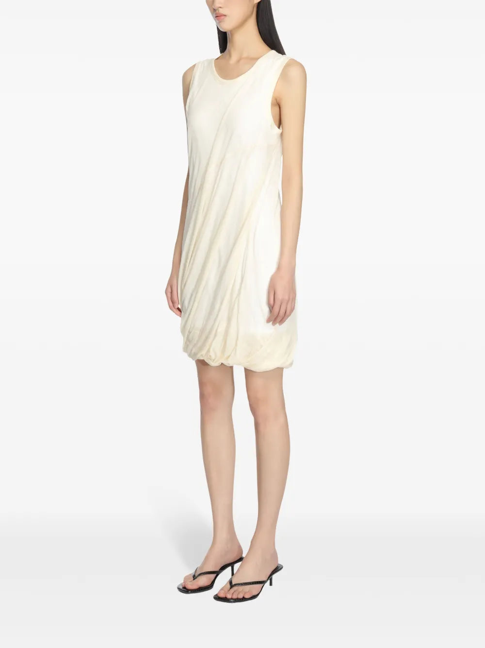 Helmut Lang Bubble Sheer Overlay Dress