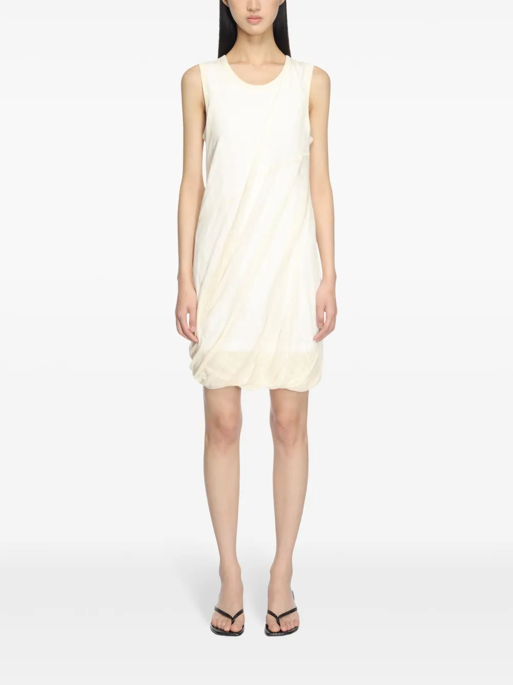 Helmut Lang Bubble Sheer Overlay Dress