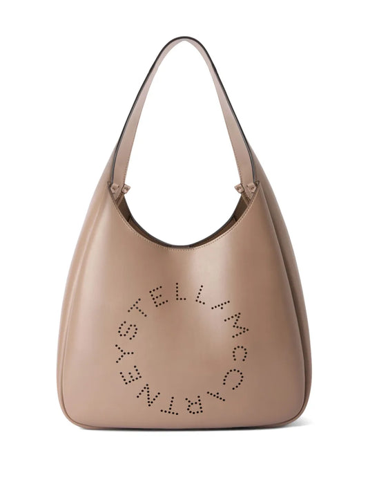 Stella Mccartney Logo Slouchy Shoulder Bag