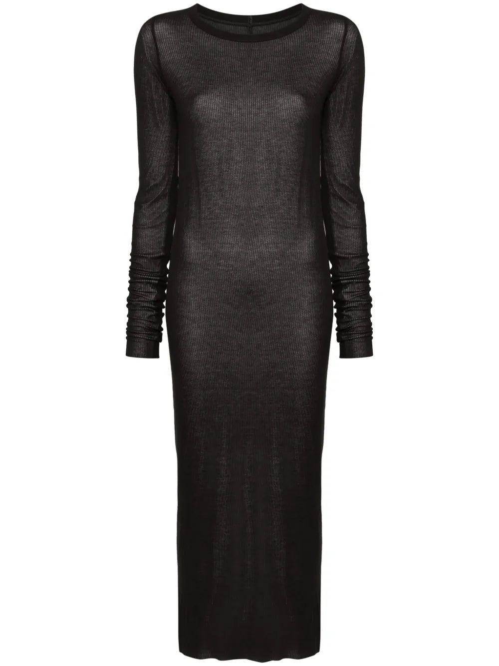 Rick Owens Ribbed Knit Midi Dress