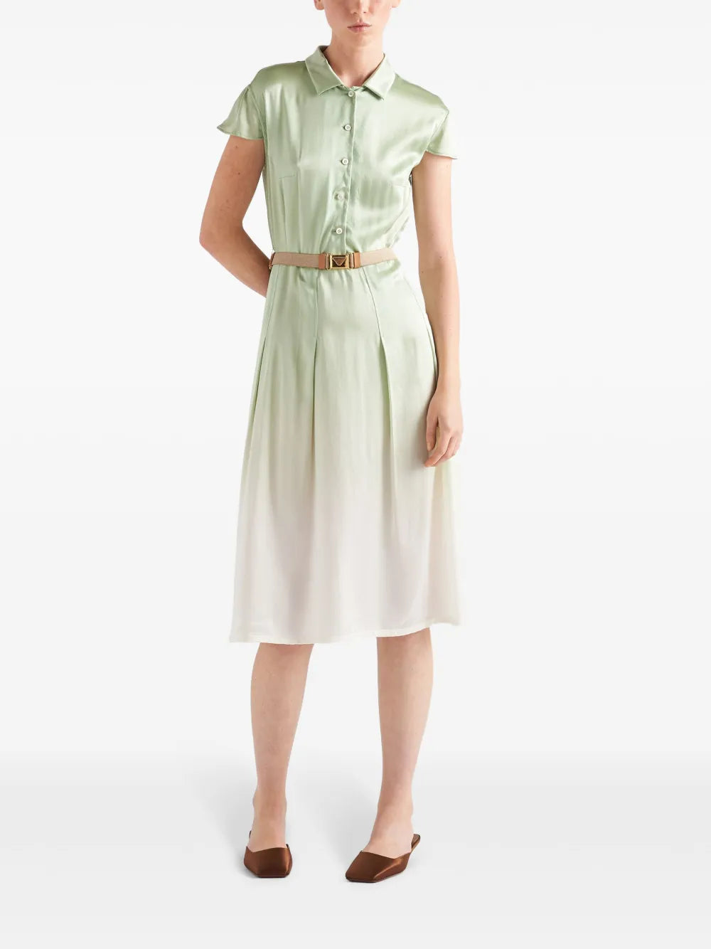 Prada Gradient Effect Midi Dress