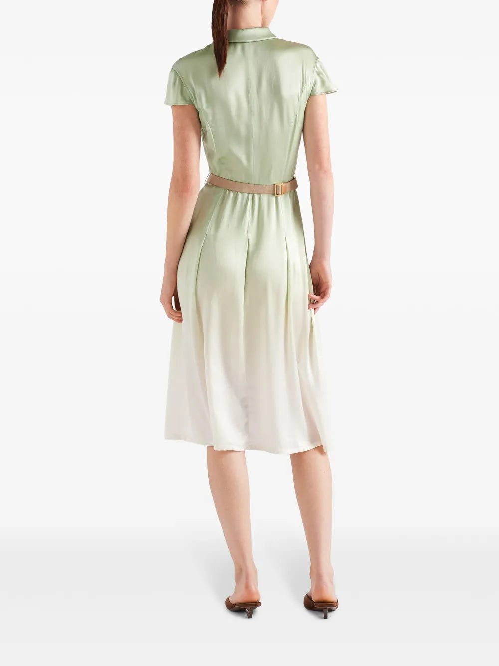 Prada Gradient Effect Midi Dress