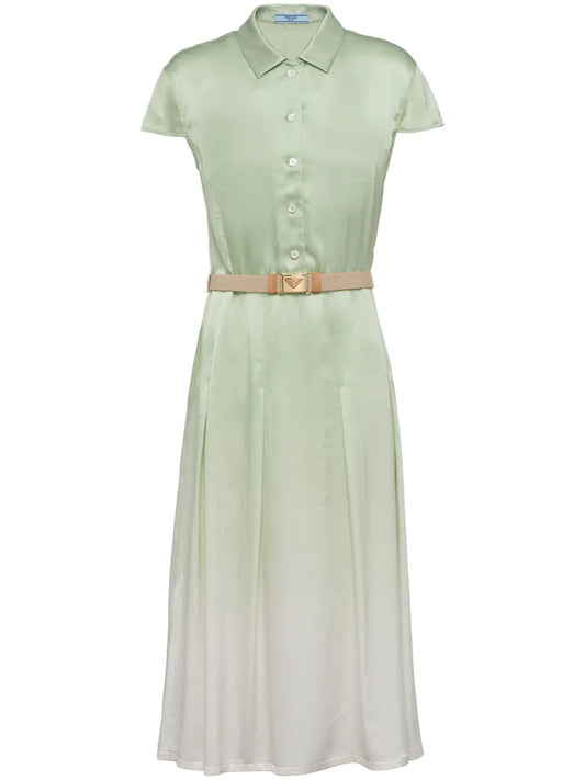 Prada Gradient Effect Midi Dress