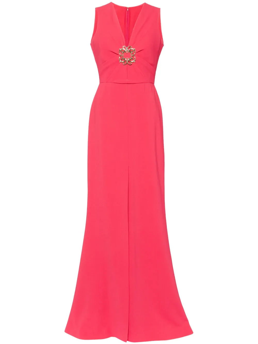 Elie Saab V Neck Long Dress
