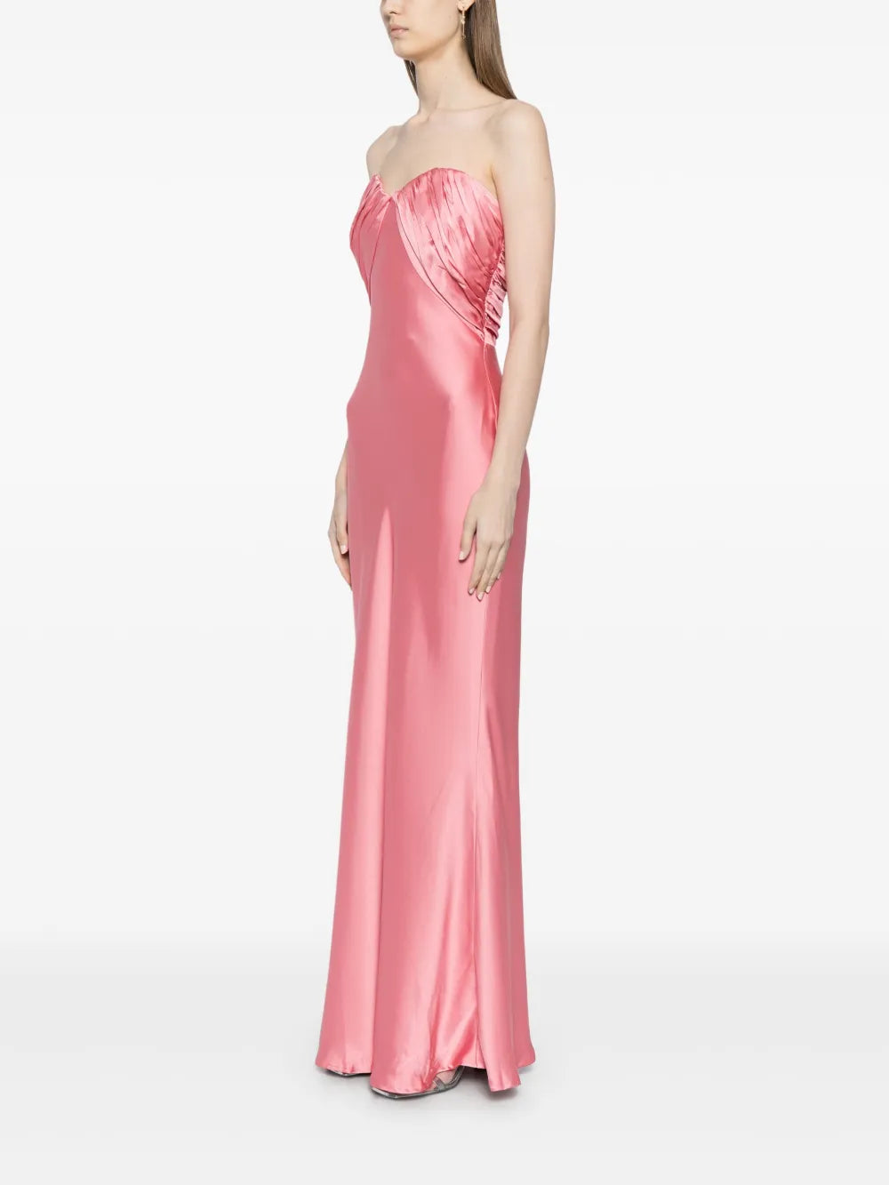 Misha Livia Silk Bandeau Dress