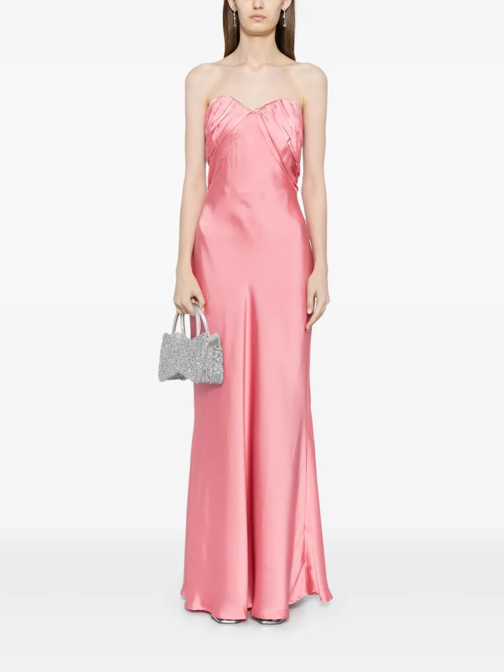 Misha Livia Silk Bandeau Dress