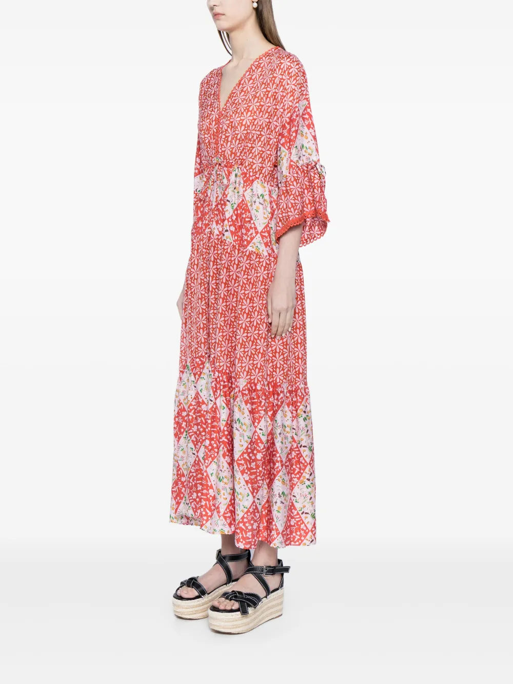 Dvf Diane Von Furstenberg Boris Floral Print Midi Dress