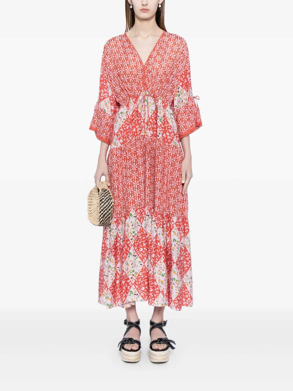 Dvf Diane Von Furstenberg Boris Floral Print Midi Dress
