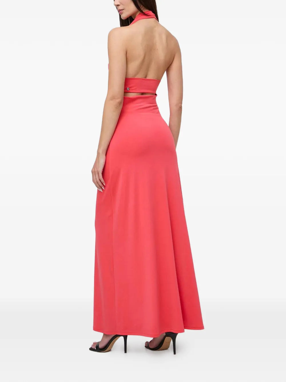 Guess Usa Halterneck Open Back Maxi Dress