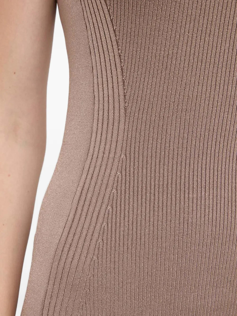 Guess Usa Ribbed Square Neck Mini Dress