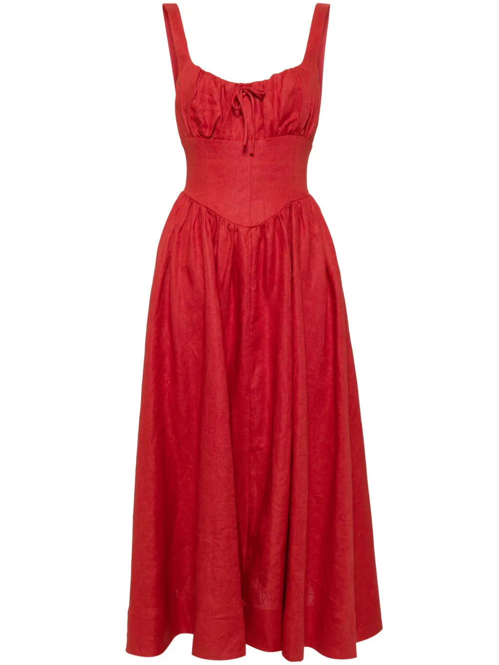 Reformation Balia Linen Midi Dress