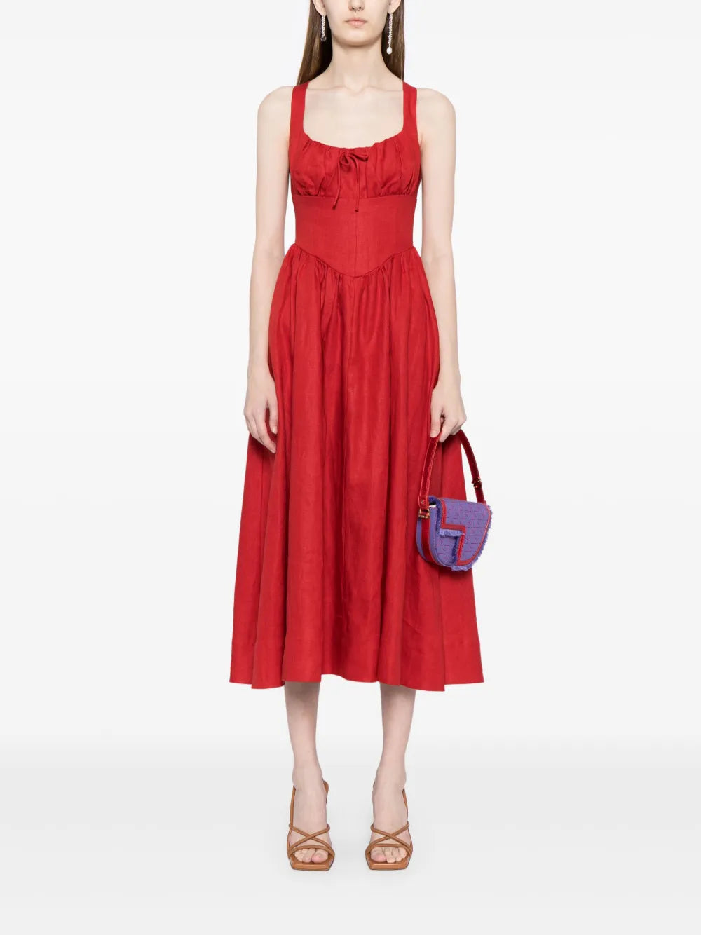 Reformation Balia Linen Midi Dress