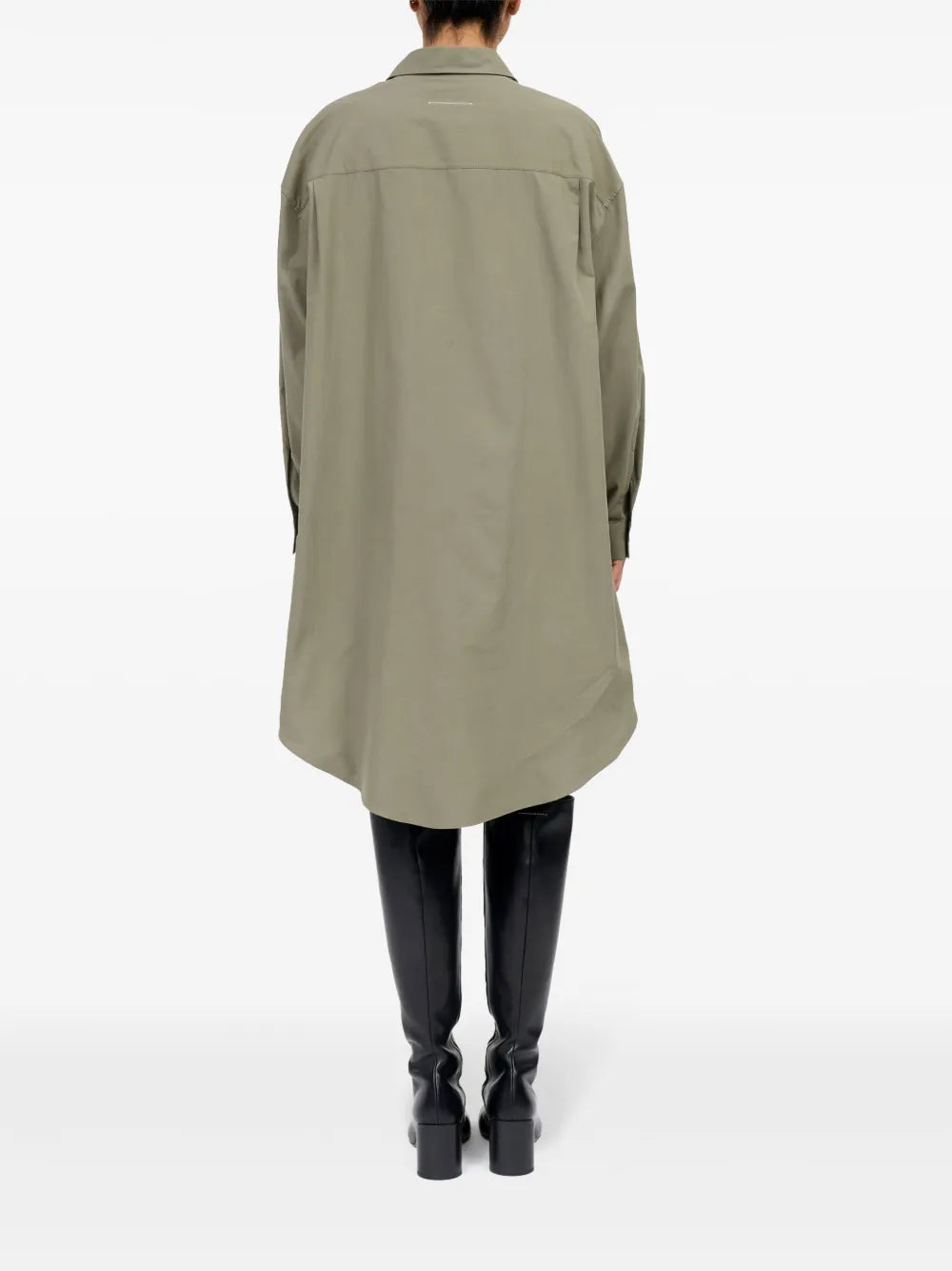 Mm6 Maison Margiela Cotton Poplin Shirt Dress