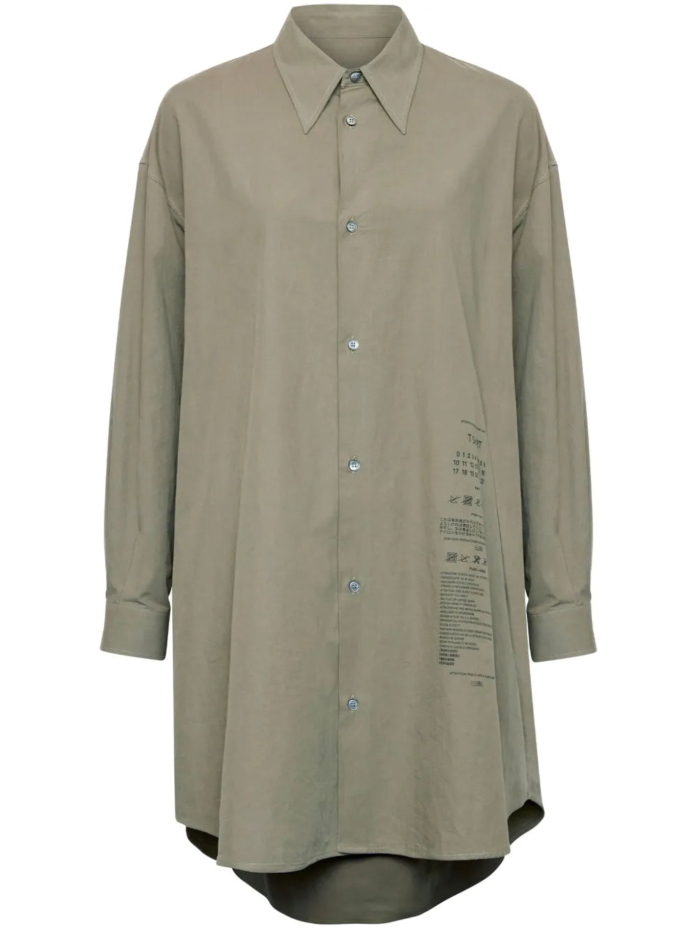 Mm6 Maison Margiela Cotton Poplin Shirt Dress