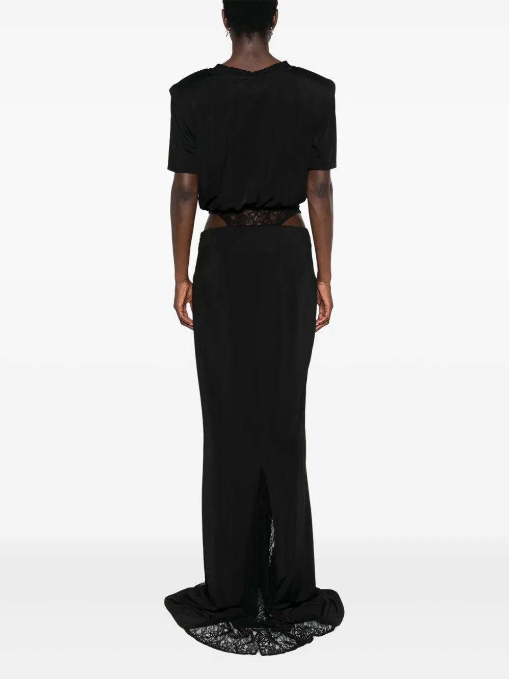 Almaz Coupe Lace Panelling Gown