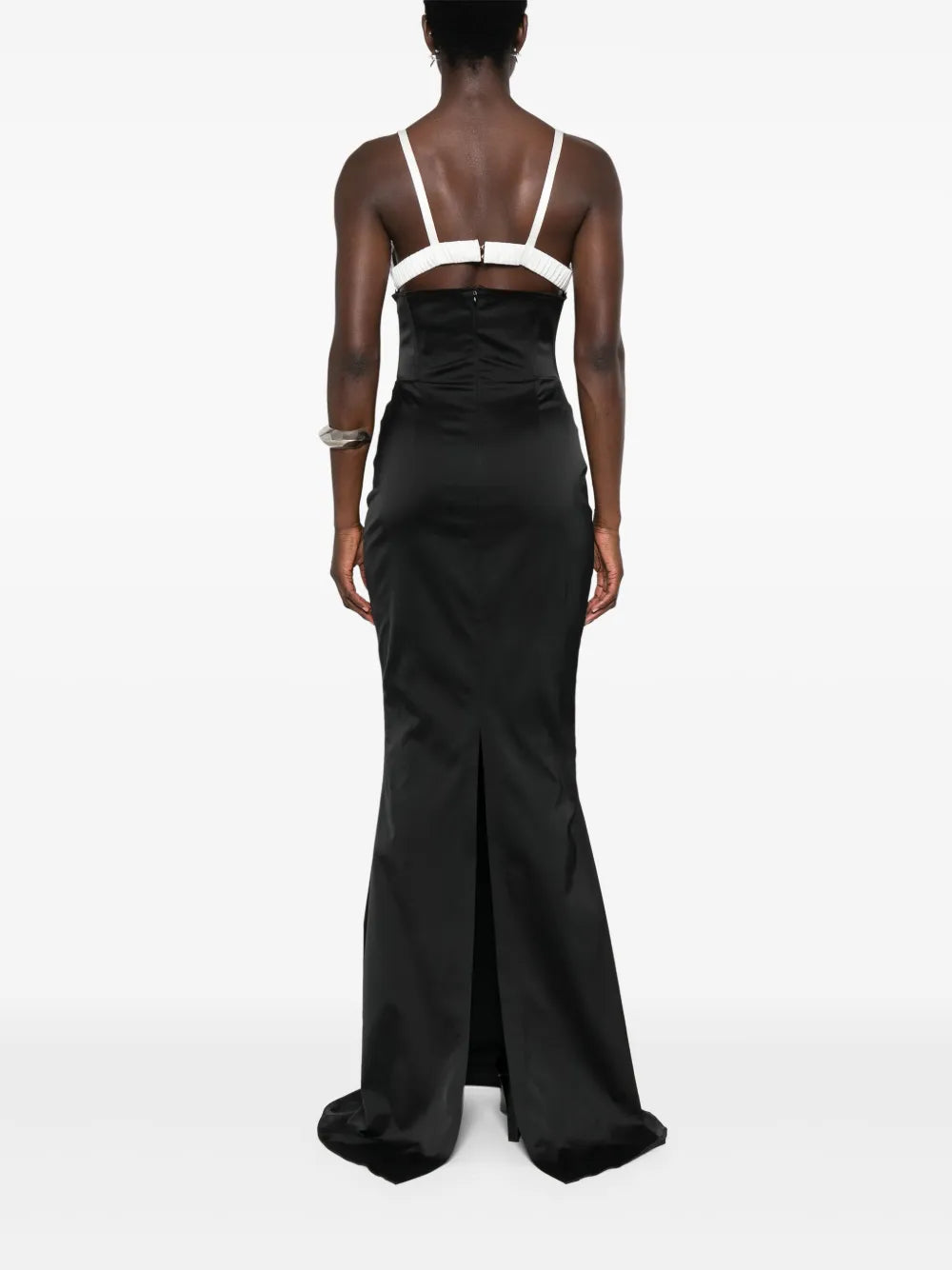 Almaz Exposed Corset Satin Gown