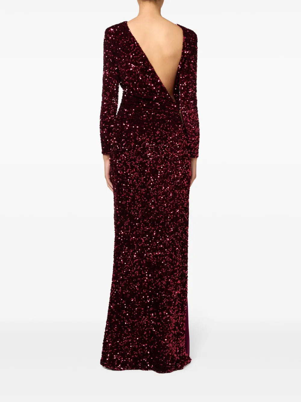 Elisabetta Franchi Sequin Embellished Maxi Dress
