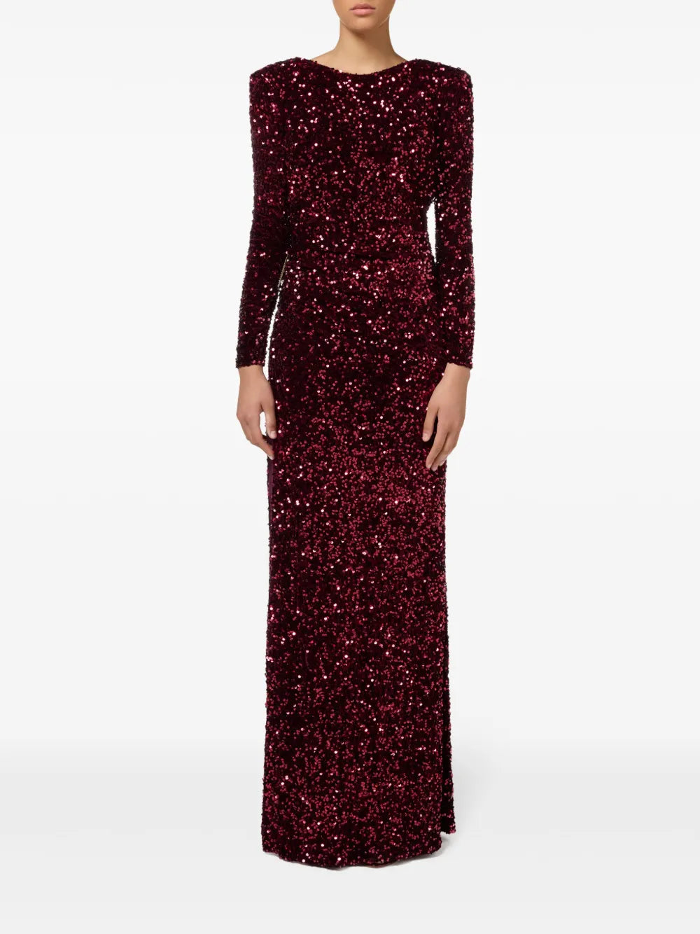 Elisabetta Franchi Sequin Embellished Maxi Dress