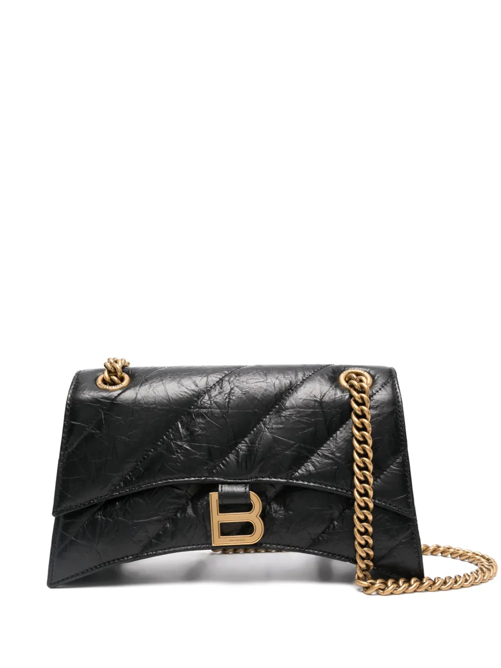 Balenciaga Hourglass Leather Shoulder Bag