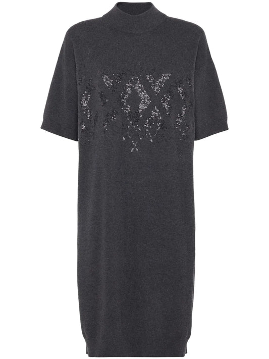 Brunello Cucinelli Sequin Embellished Midi Dress