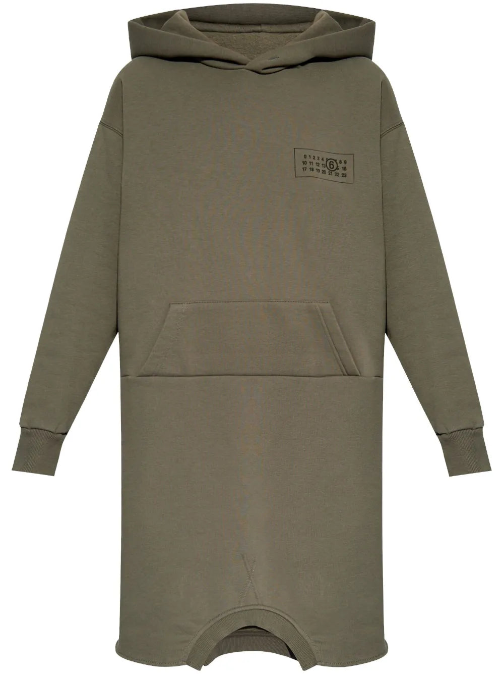 Mm6 Maison Margiela Logo Print Hooded Dress