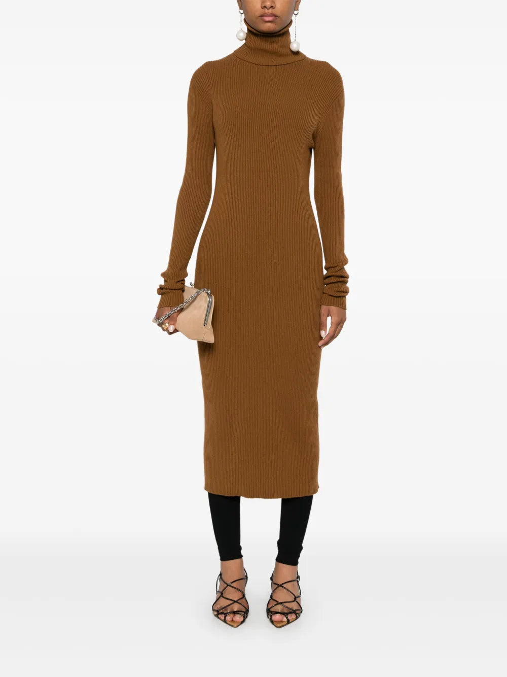 Fabiana Filippi Ribbed Knit Midi Dress