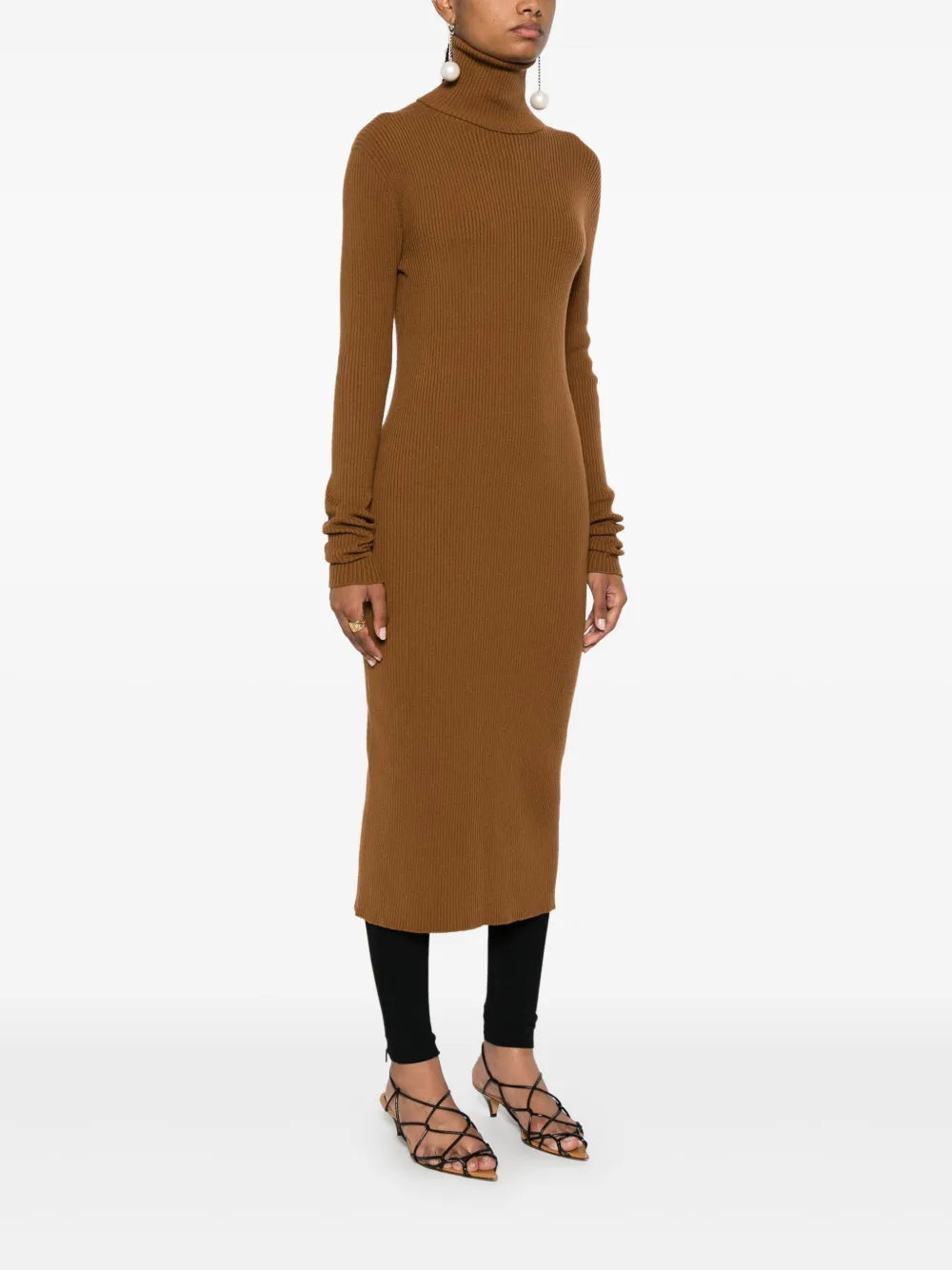 Fabiana Filippi Ribbed Knit Midi Dress