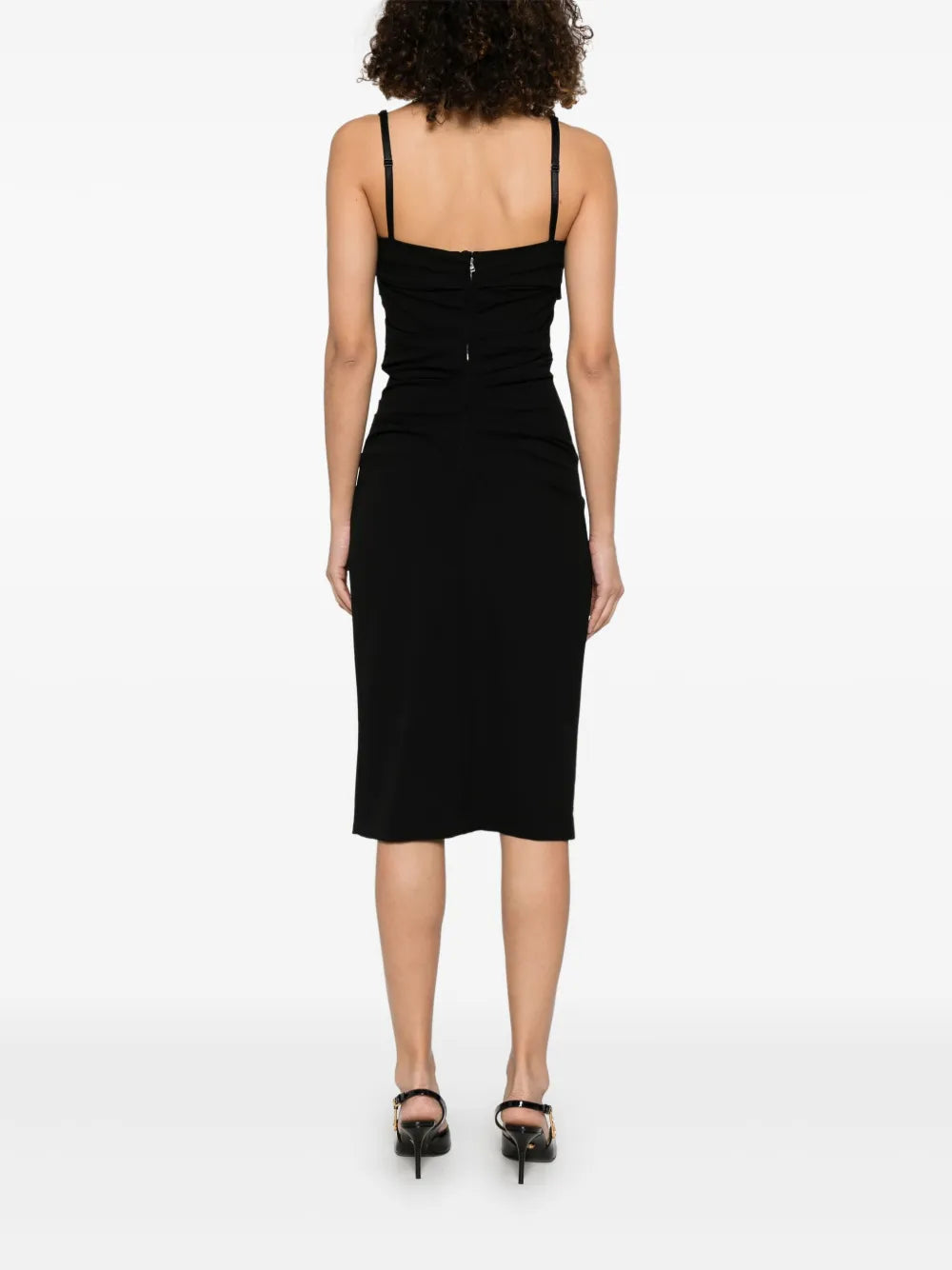 Dolce Gabbana Draped Midi Dress