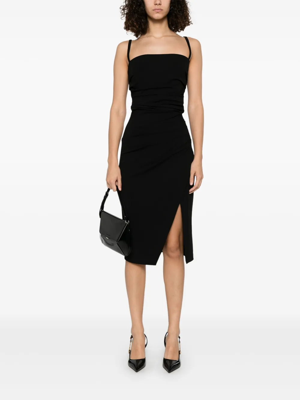 Dolce Gabbana Draped Midi Dress