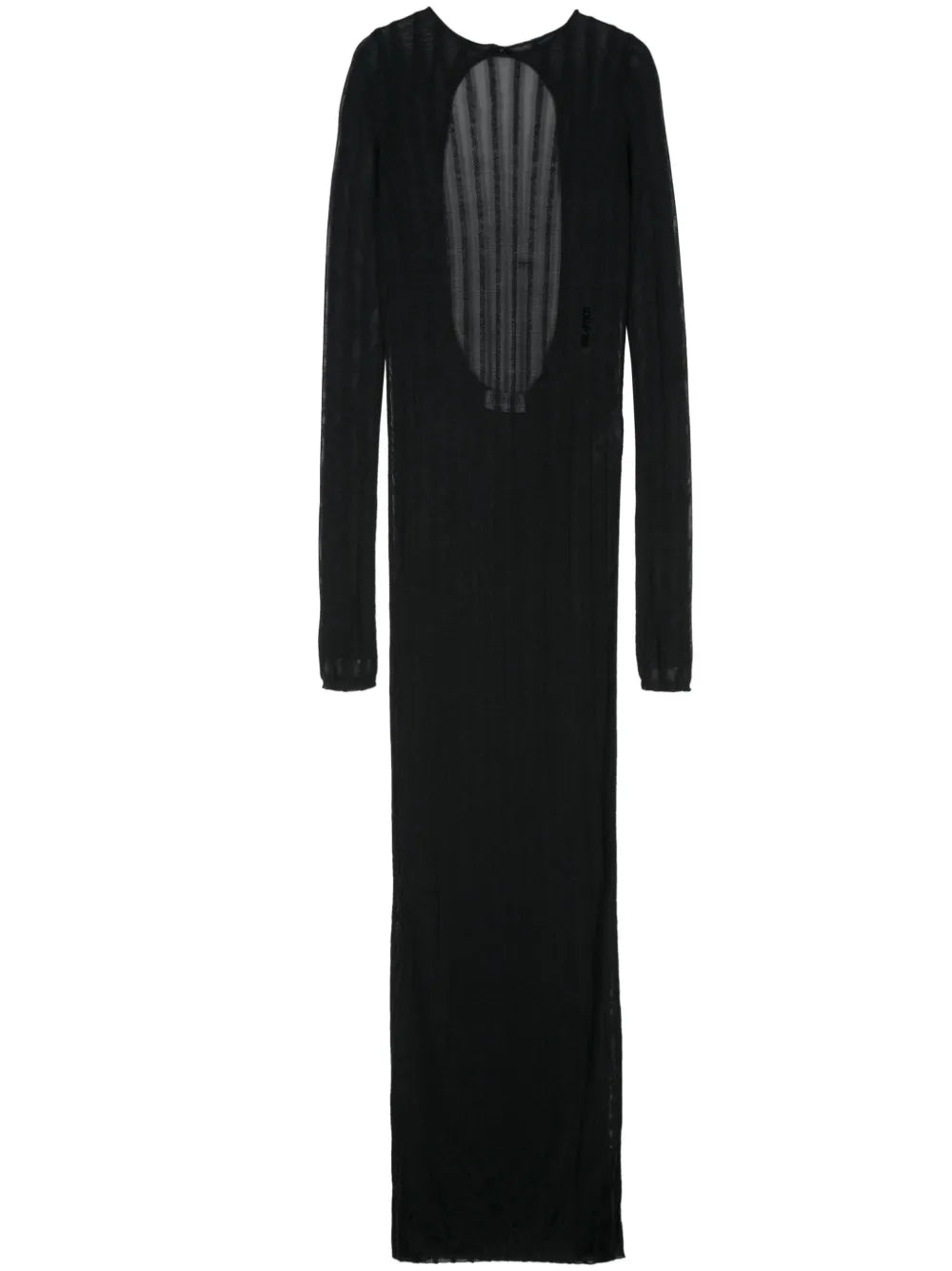 The Attico Logo Embroidered Maxi Dress