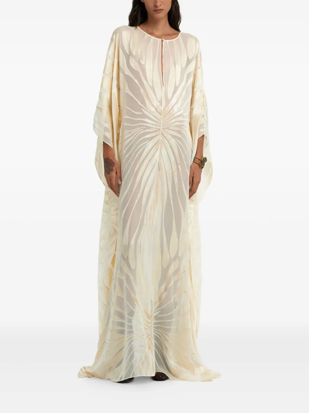 Roberto Cavalli Satin Maxi Dress