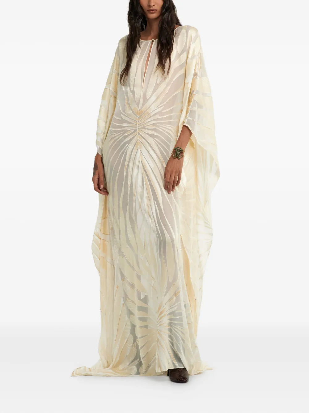 Roberto Cavalli Satin Maxi Dress