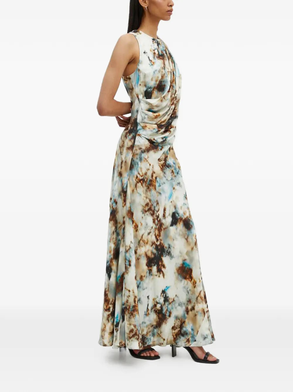 Gestuz Draped Detail Sleeveless Maxi Dress
