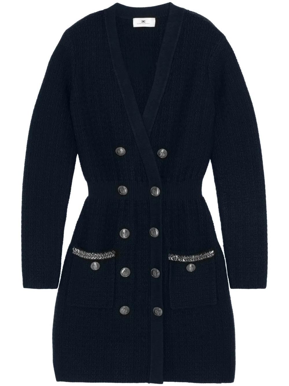 Elisabetta Franchi Boucle Coat Dress