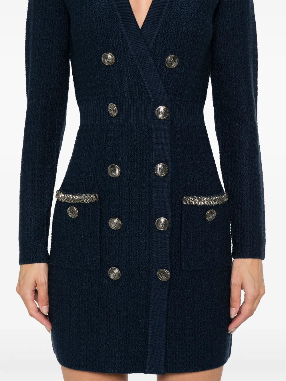 Elisabetta Franchi Boucle Coat Dress
