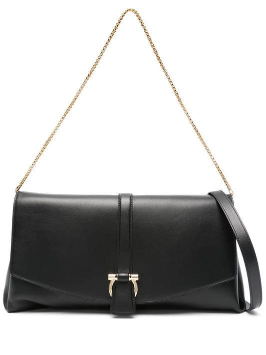 Ferragamo Gancini Buckle Shoulder Bag