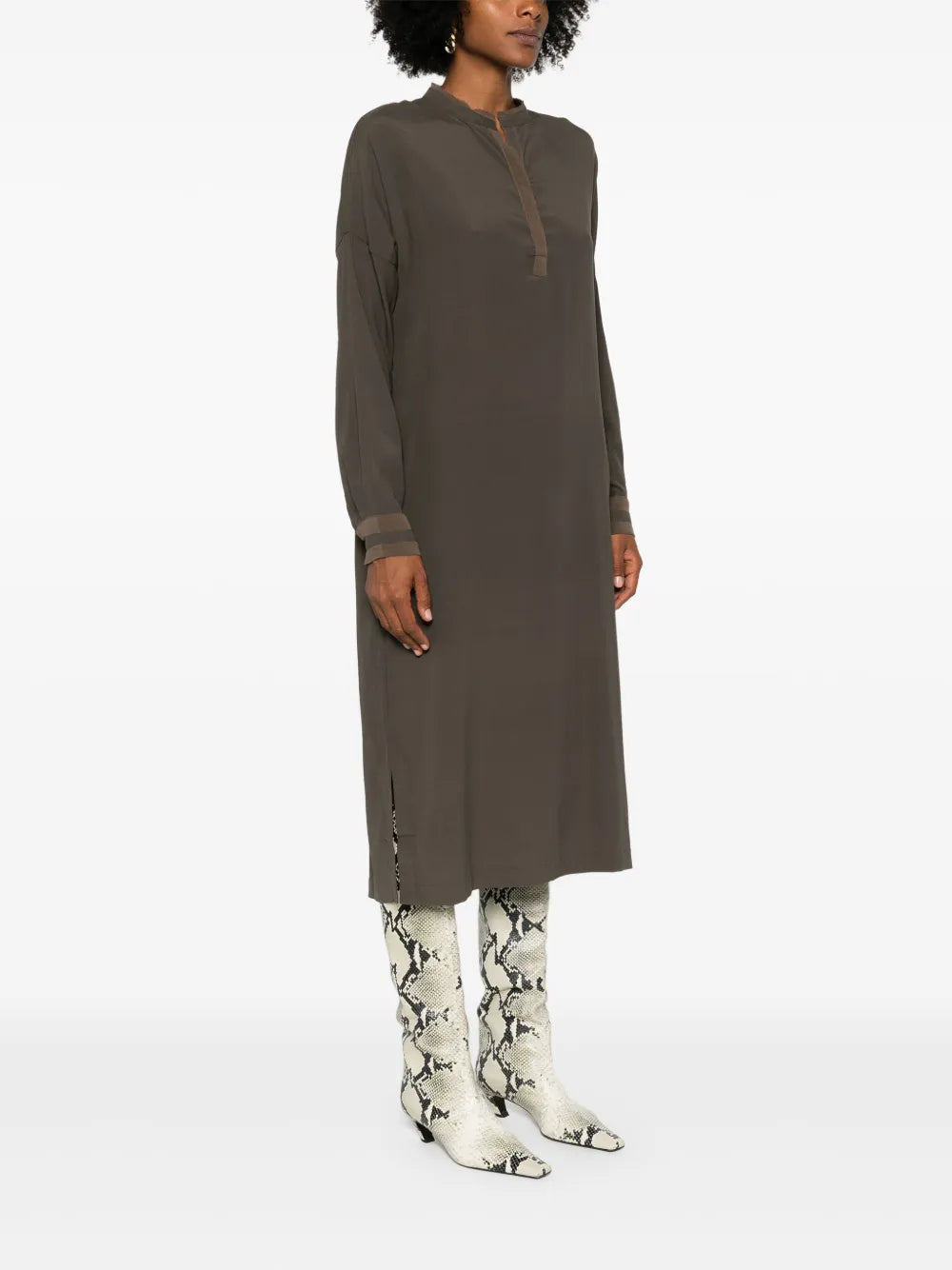 Kristensen Du Nord Satin Shirt Dress