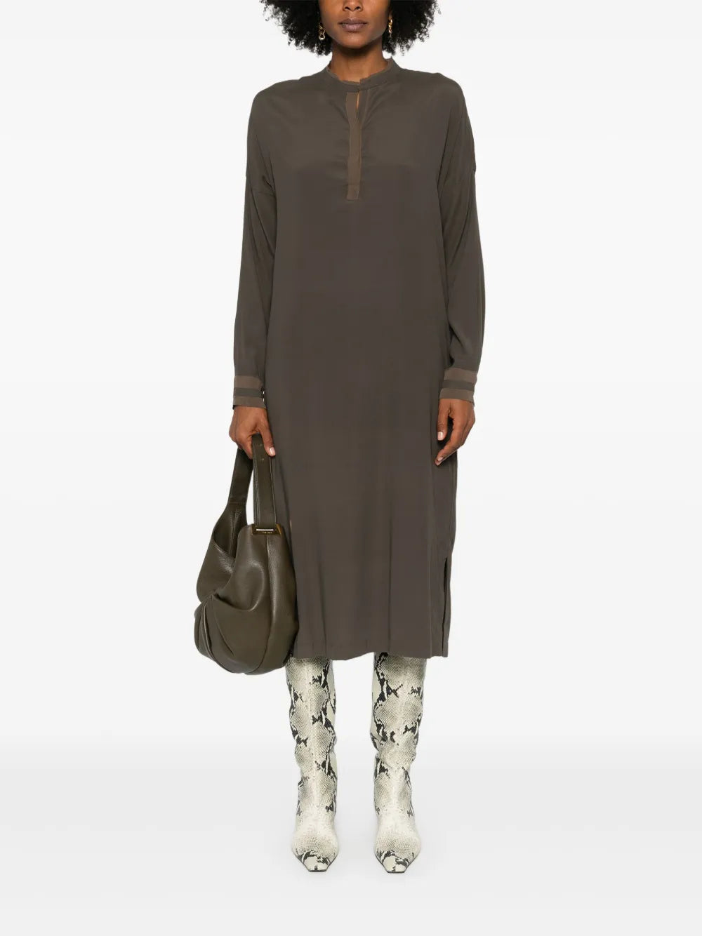 Kristensen Du Nord Satin Shirt Dress