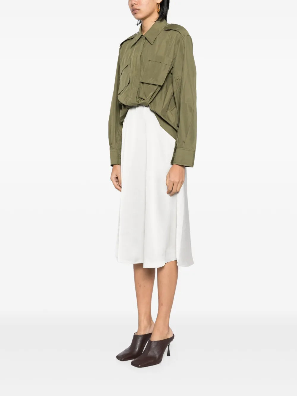31 Phillip Lim Draped Shirt Dress
