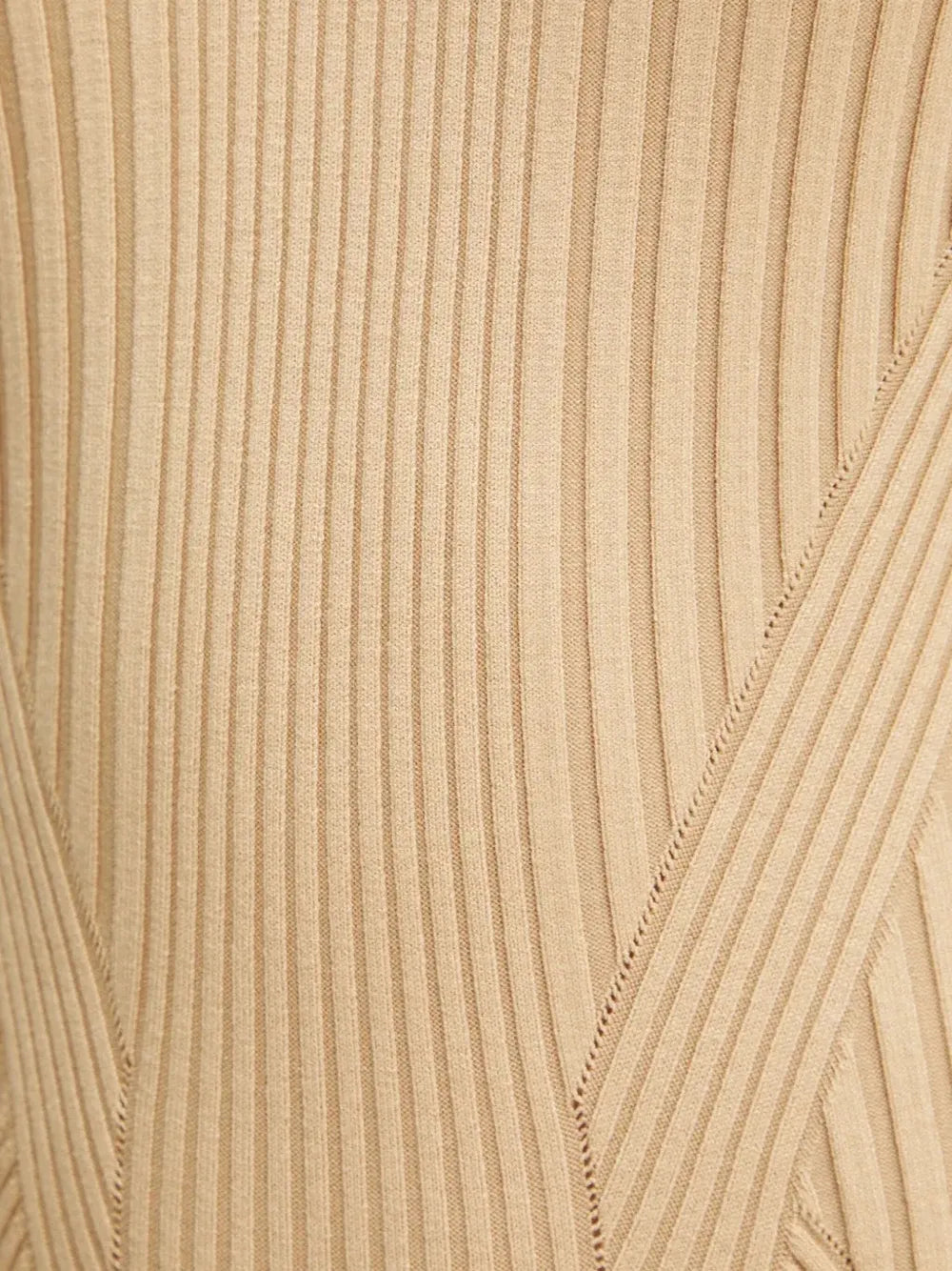 Guess Usa Ribbed V Neck Midi Dress