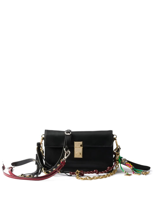 Prada Small Soft Sound Leather Shoulder Bag