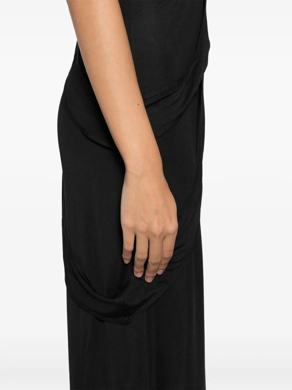 Yehuafan Asymmetric Sleeves Dress
