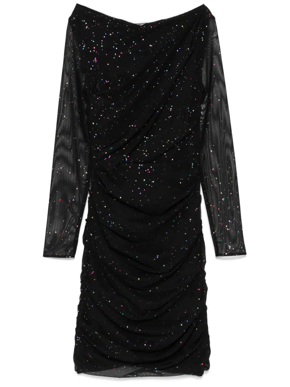Talbot Runhof Glitter Detailed Mini Dress