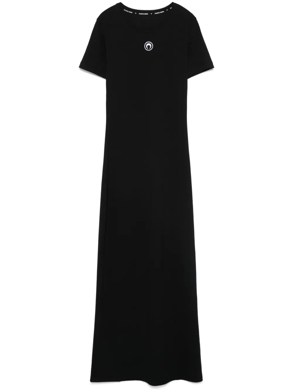Marine Serre Crescent Moon Embroidery Maxi Dress