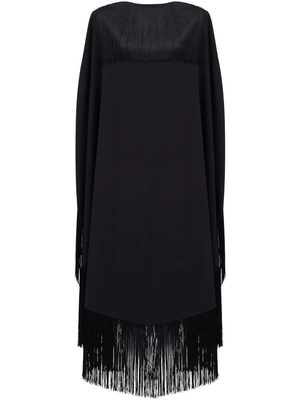 Mm6 Maison Margiela Fringe Detail Belted Midi Dress